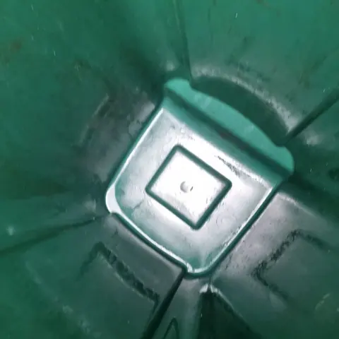 Wheelie bin after cleaning
