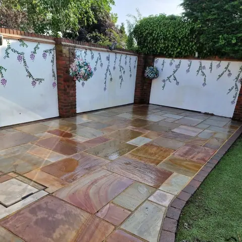 Patio after cleaning