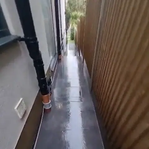 Side path after cleaning