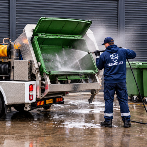 Commercial bin cleaning